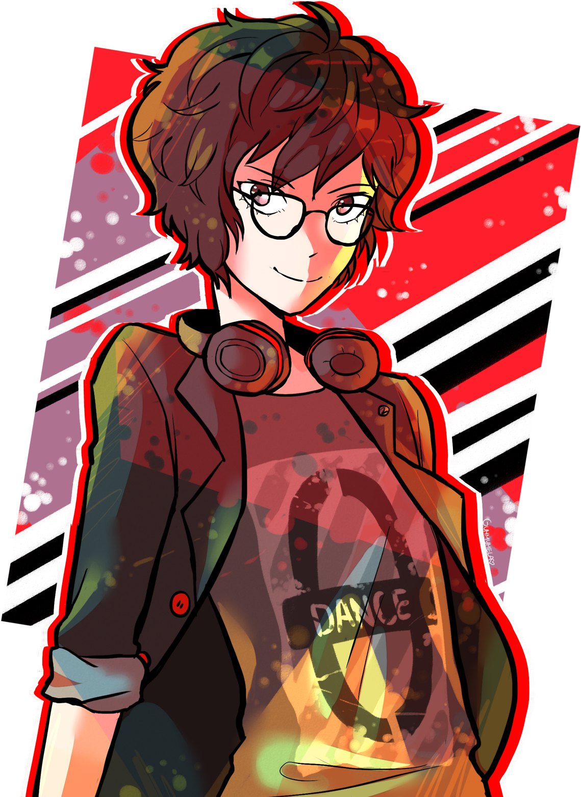 Its Time To Daaaance - Persona 5 Dancing Star Night Akira Fanart (1280x1600), Png Download