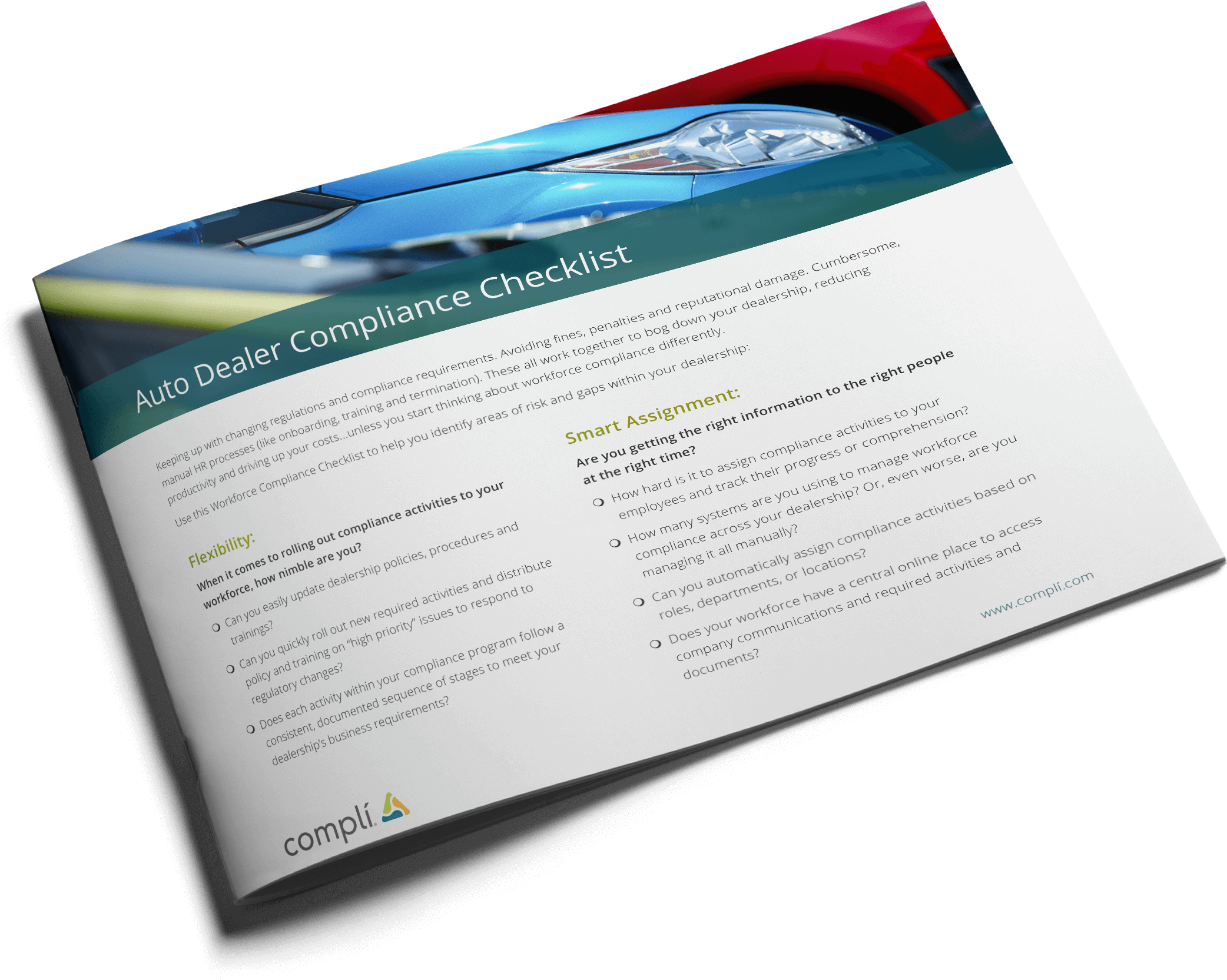 Auto Dealer Compliance Checklist Transparent - Brochure (2223x1772), Png Download