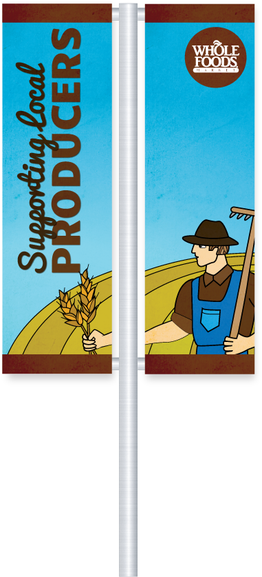 Whole Foods Market Interbay Banners - Cartoon (936x864), Png Download