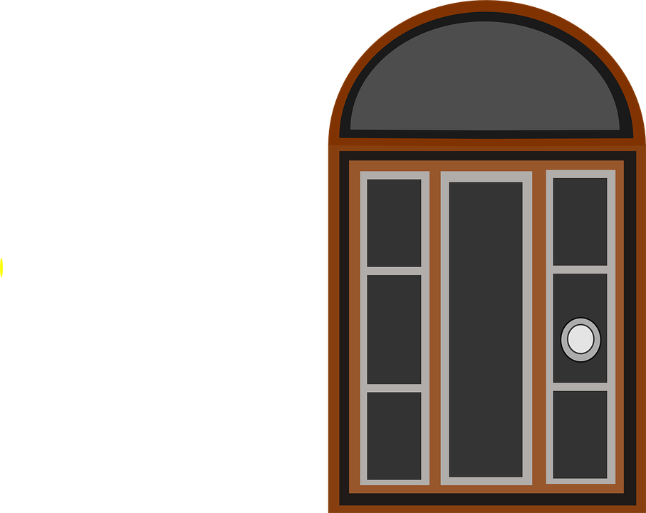 Rectangle Clipart House Door - Home Door (907x720), Png Download