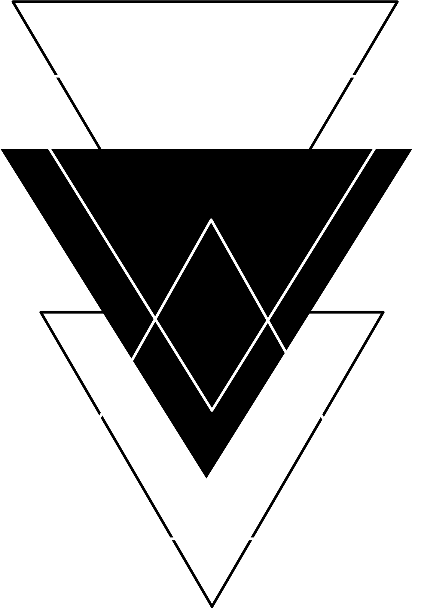 Triangle Black White Tumblr Freetoedit Nature Triangle - Triangle Tumblr Png (2289x2289), Png Download