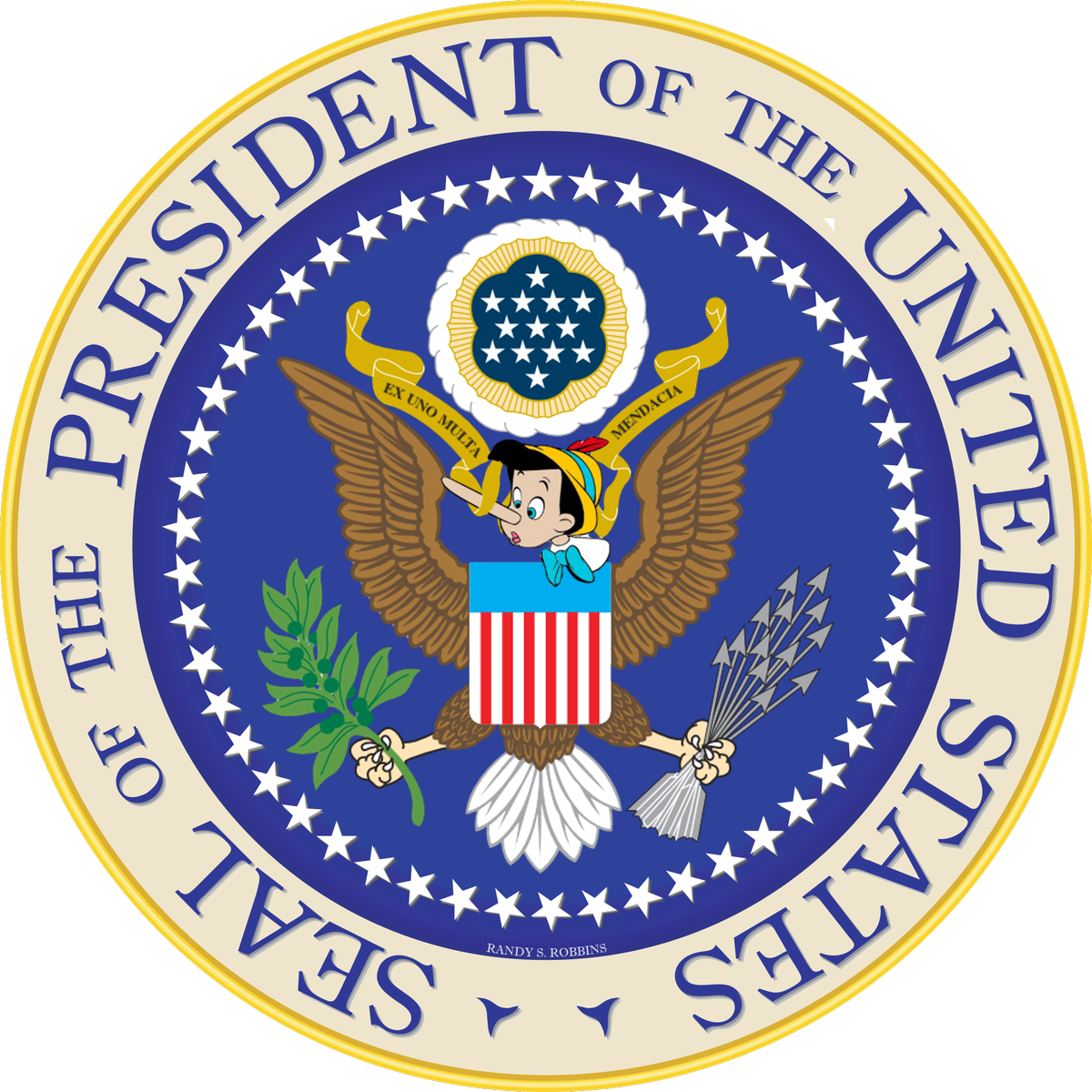 Randy S - Robbins - Seal President United States (1200x1200), Png Download