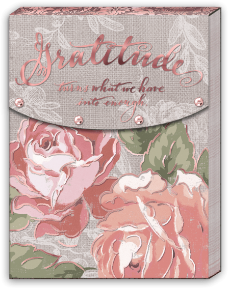 Notepad Gratitude Turns What We Have Into Enough - Christmas Card (650x650), Png Download
