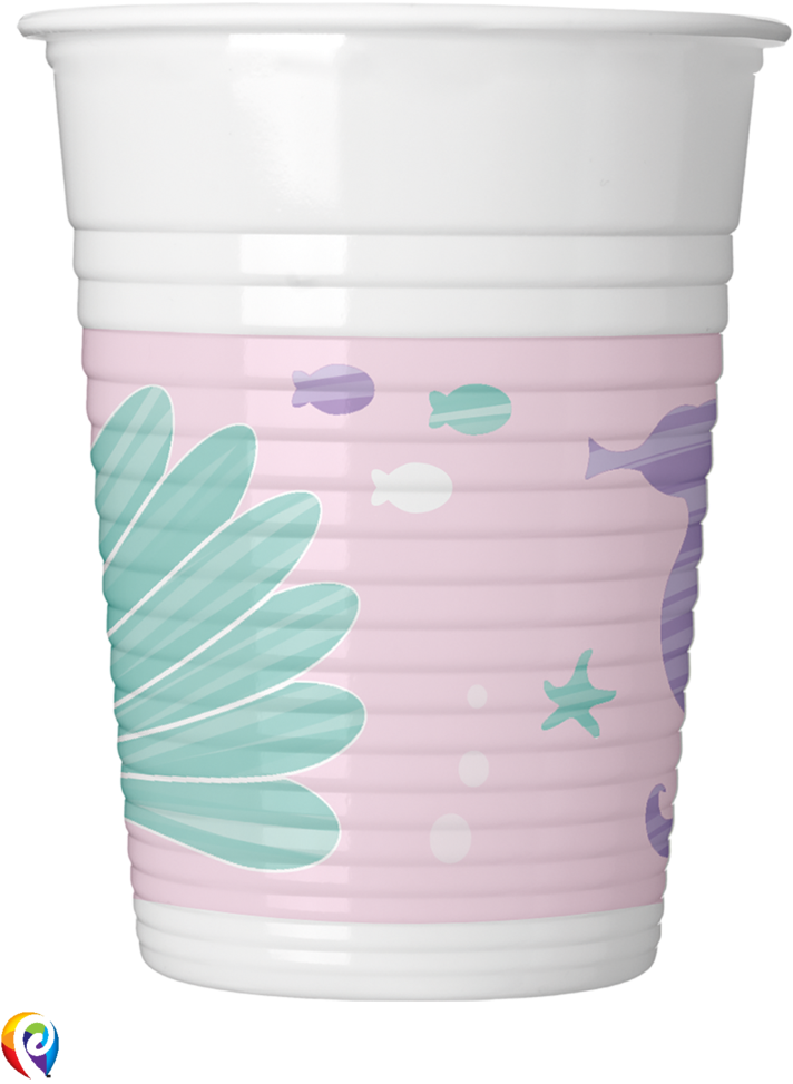 Party Under The Sea Party Plastic Cups - Table-glass (768x1024), Png Download