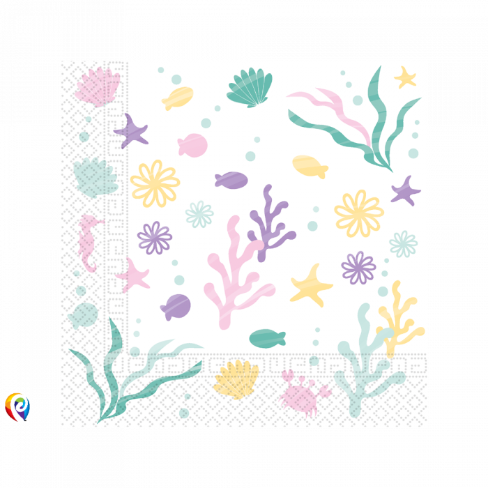 Party Under The Sea Paper Napkins - Napkin (700x700), Png Download