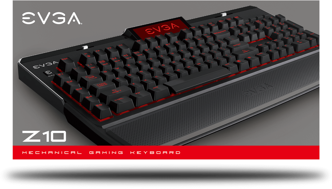 Evga Z10 Gaming Keyboard, Red Backlit Led, Mechanical - Evga Z10 Gaming Keyboard (1200x1200), Png Download
