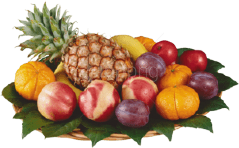 Free Png Mixed Fruits In Bowl Png Images Transparent - Fruits Images In Png (850x524), Png Download