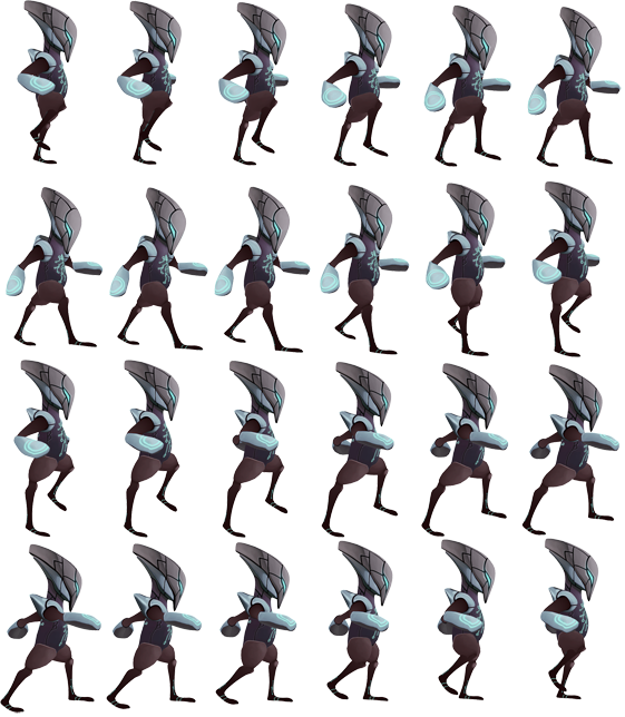 One Percent Talent - Game Character Sprites Sheet (561x644), Png Download