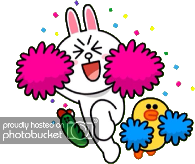 Download Line Stickers Png - Cony And Brown Cheer PNG Image with No  Background - PNGkey.com