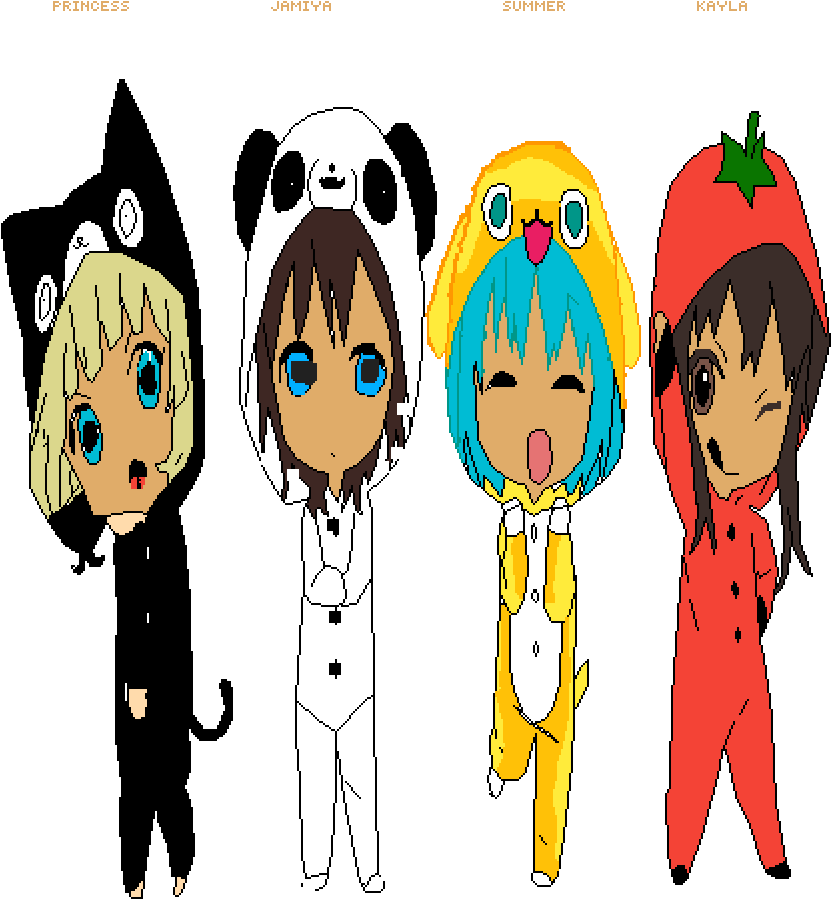 Friends Forever Excpet Aaliyah - Cartoon (1000x1000), Png Download