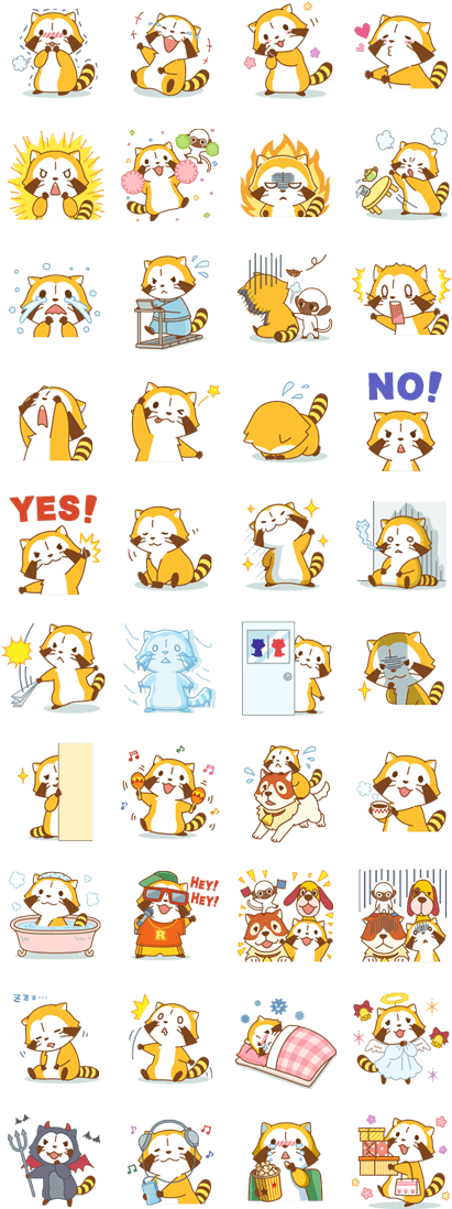 Racoon, Line Sticker, Printable Stickers, Woodland - Tom And Jerry Stickers Telegram (420x1121), Png Download