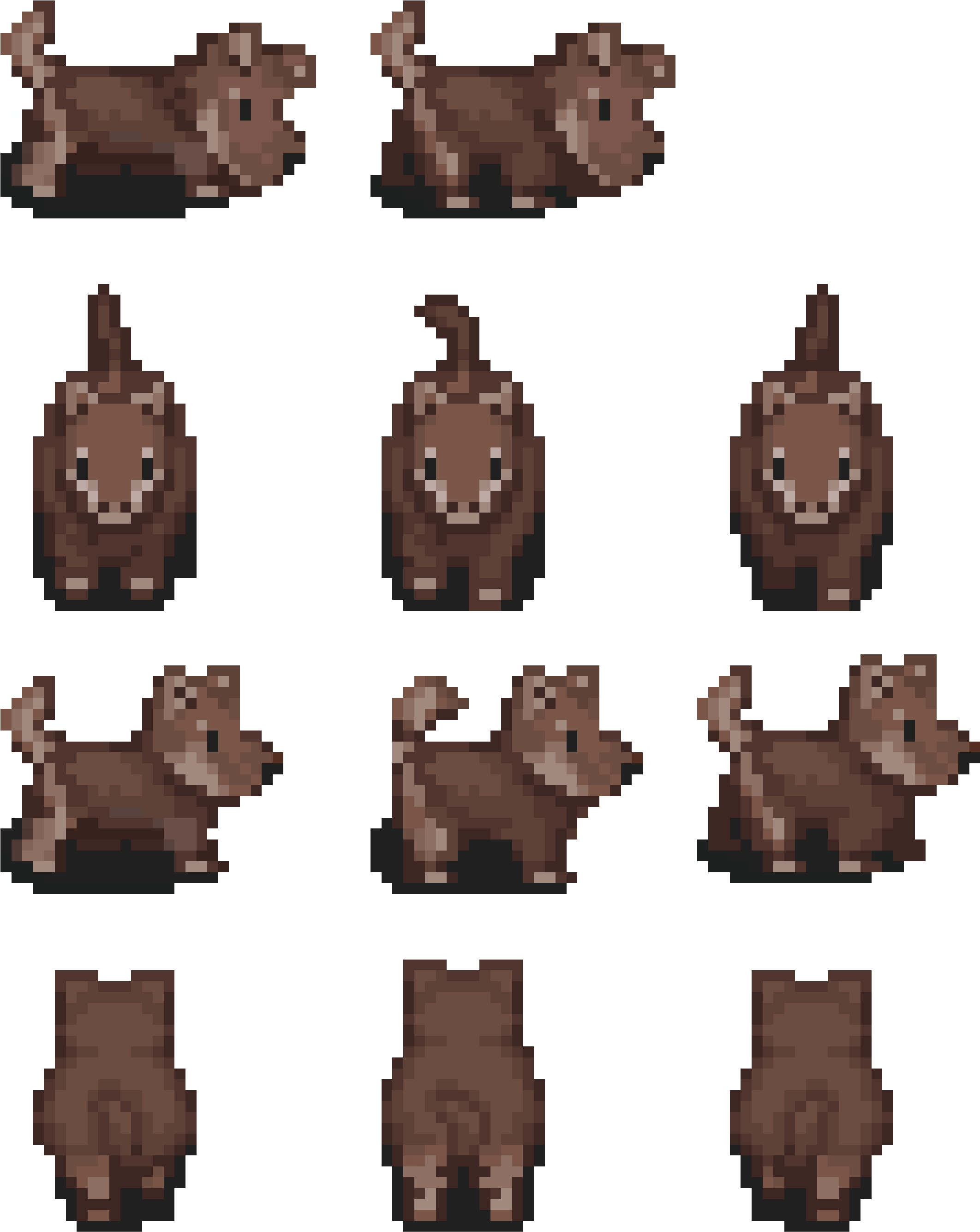 My Sprite Sheet Of A Dog I Made For A Game I Am Working - Cookie (2313x2997), Png Download