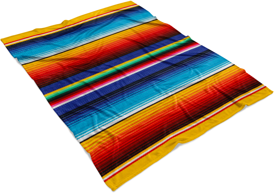 Mexican Sunrise Fleece Blanket - Wool (900x900), Png Download