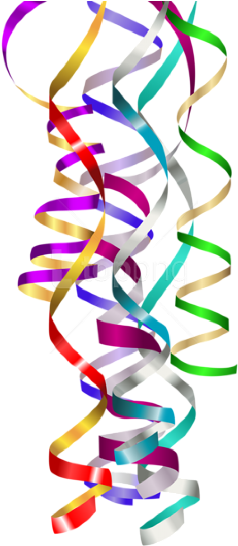 Free Png Download Curly Ribbons Deco Clipart Png Photo - Fondo Con Serpentina Y Corazones (480x1083), Png Download