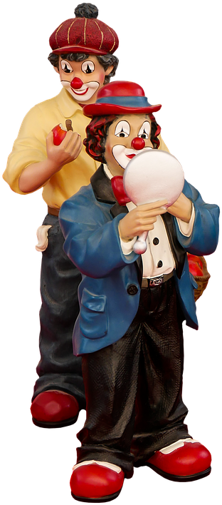 Figure, Clown, Porcelain, Musical Clown, Cheerful - Clown Figuren Porzellan (720x720), Png Download