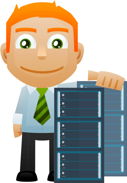 Vps Servers - Man (596x676), Png Download