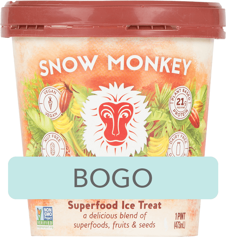 99 Cash Back - Snow Monkey Acai Berry (1200x822), Png Download