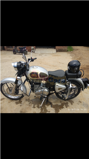 Excellent Royal Enfield 350 Silver - Motorcycle (700x525), Png Download
