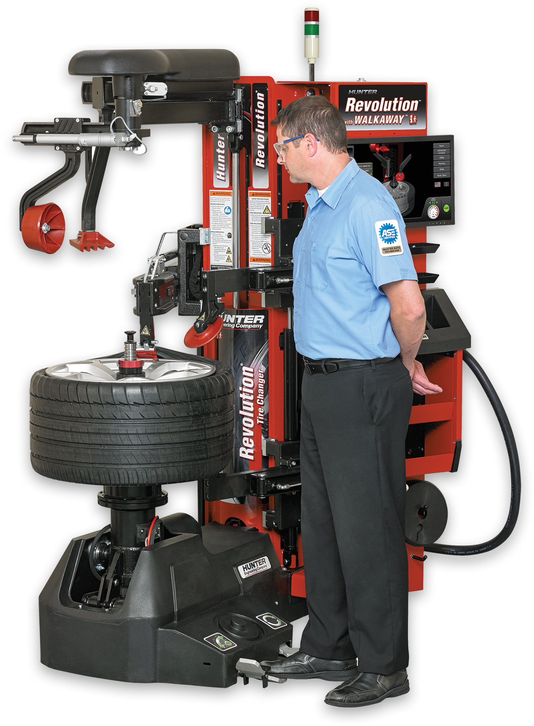 Hunter Revolution Walkaway Tire Changer - Tire Changers (1920x2569), Png Download