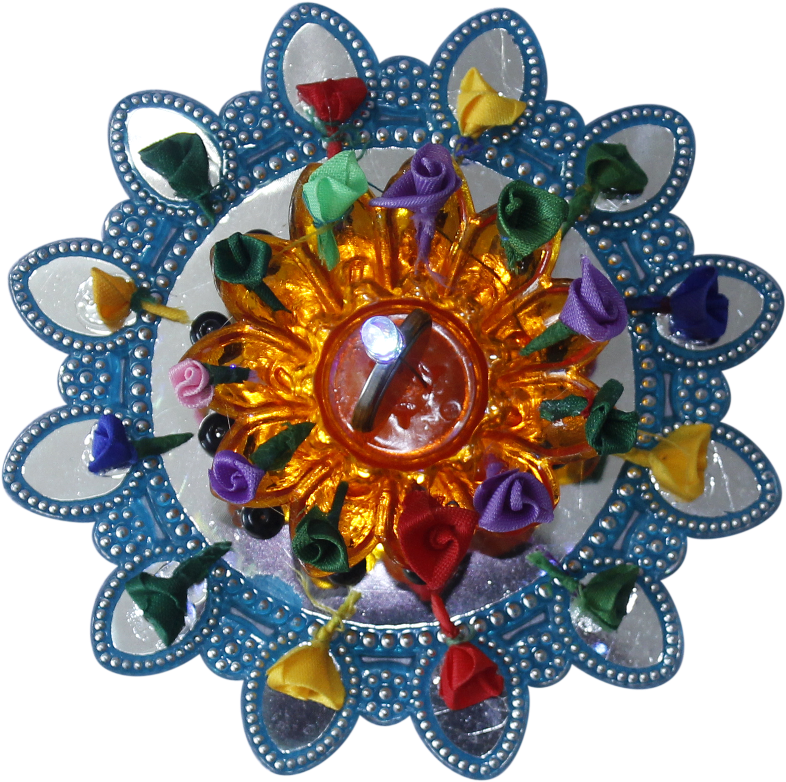 Rangoli Design Led Diya - Circle (3595x2397), Png Download
