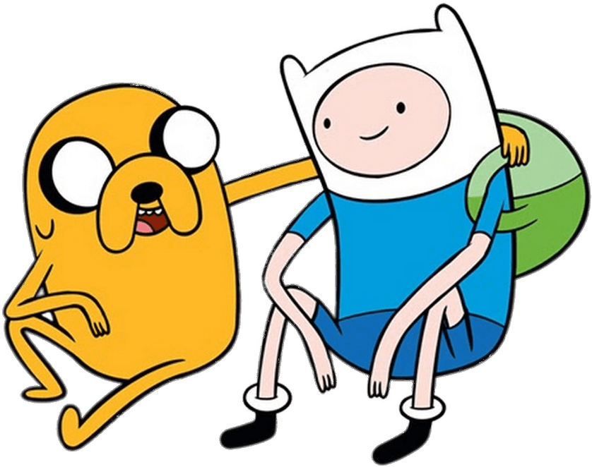 Adventure Time Finn And Jake Sitting Together - Adventure Time (900x900), Png Download