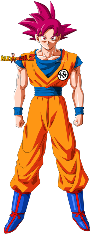 Goku Super Saiyan God By Alexiscabo1 - Goku Ssj God Alexis Cabo 1 (894x894), Png Download
