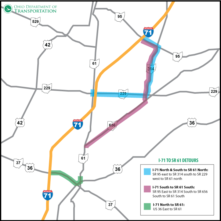 Picture - Detour Map (724x724), Png Download