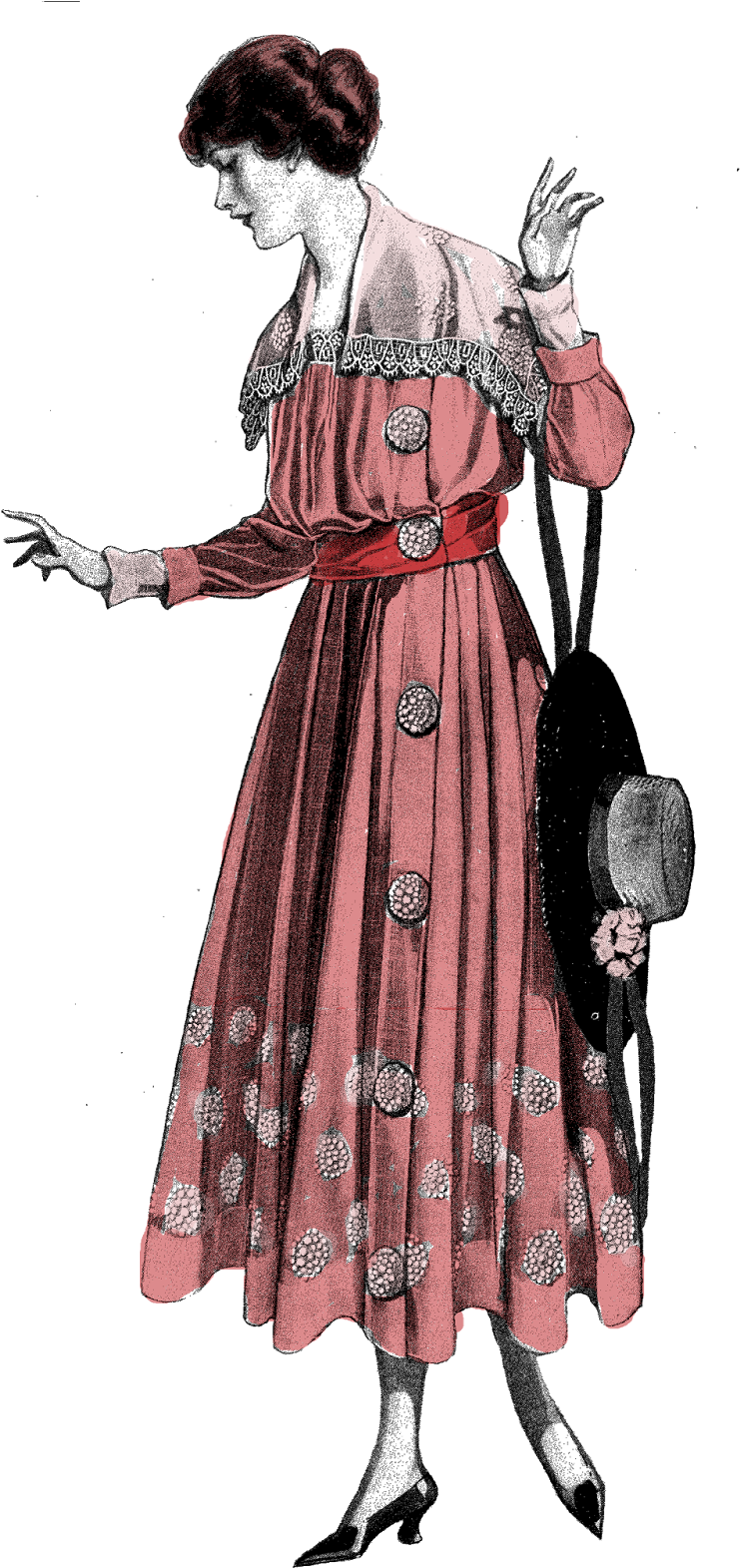Fashion Image Long Dress Illustration - Illustration (870x1600), Png Download