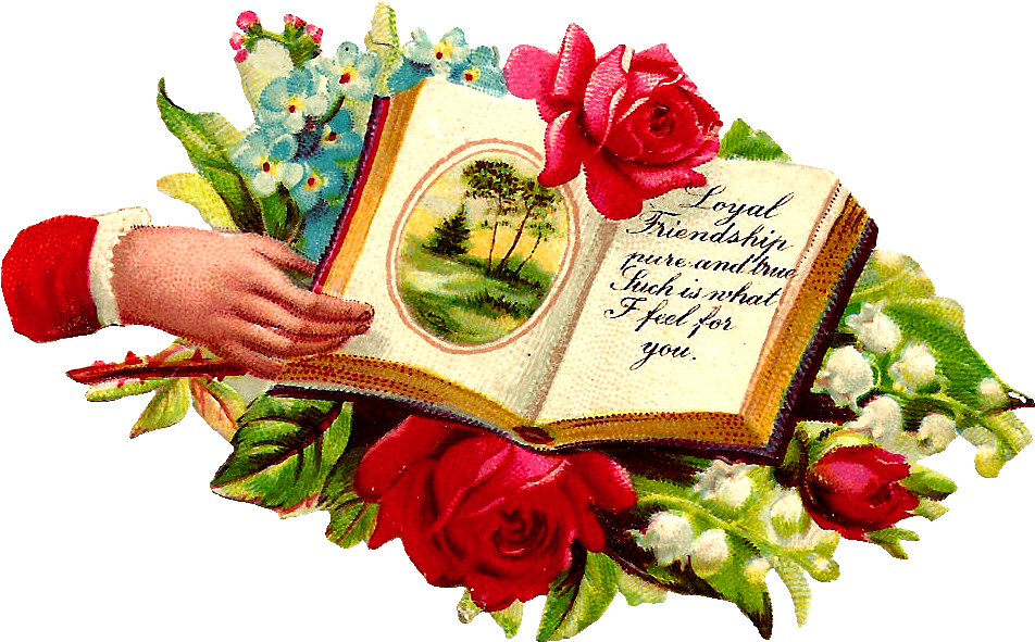 Victorian Scrapbook (1090x713), Png Download