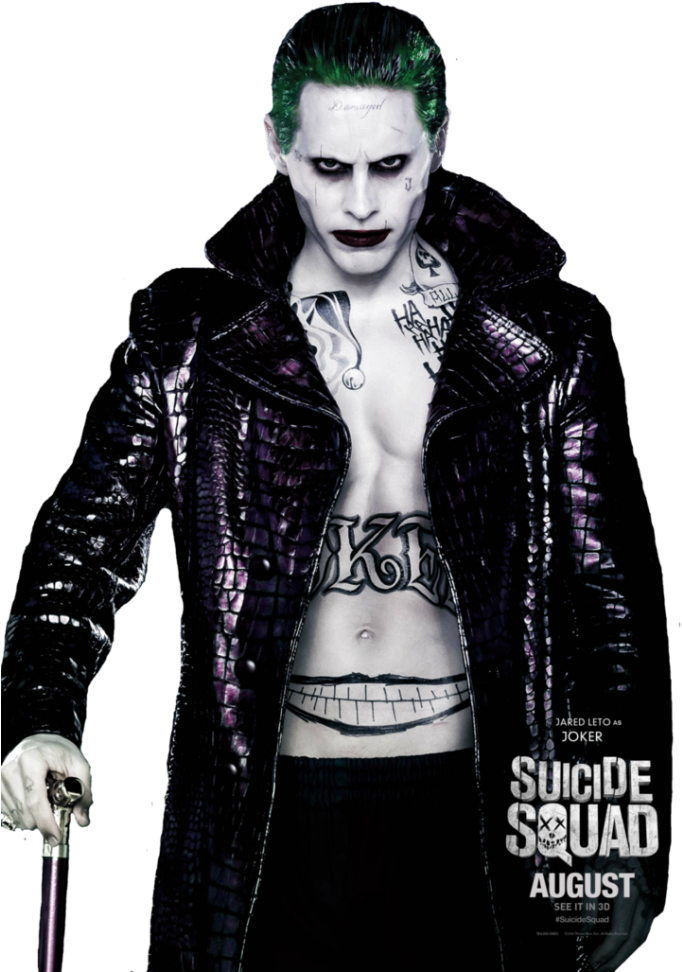Joker Suicidca Squad Png - Joker Png Suicide Squad (700x1022), Png Download