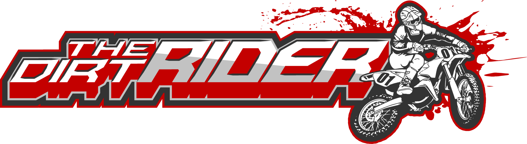 Subscribe - Dirt Rider Logo (2046x560), Png Download