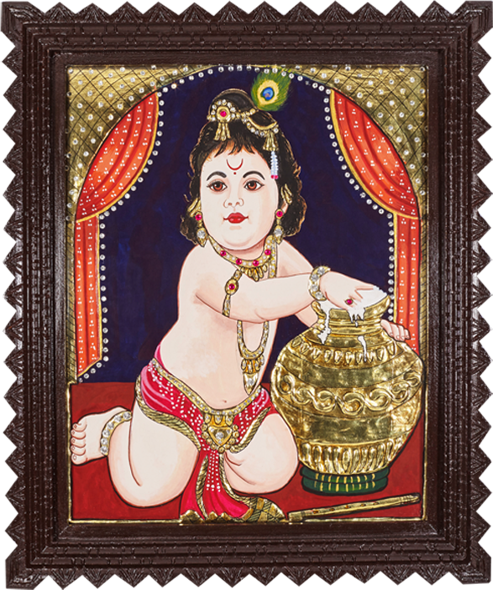 Mrs Saraswathi Has Been Selling About 12-15 Paintings - Postage Stamp (1007x1200), Png Download