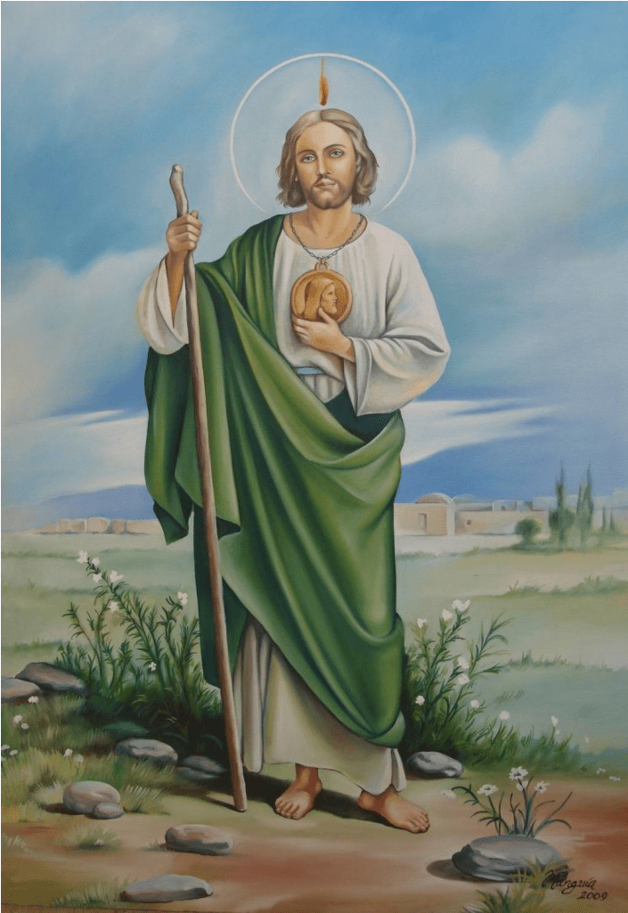 Download San Judas Tadeo Wallpaper Gallery - Dibujos De San Judas Tadeo (1304x1024), Png Download