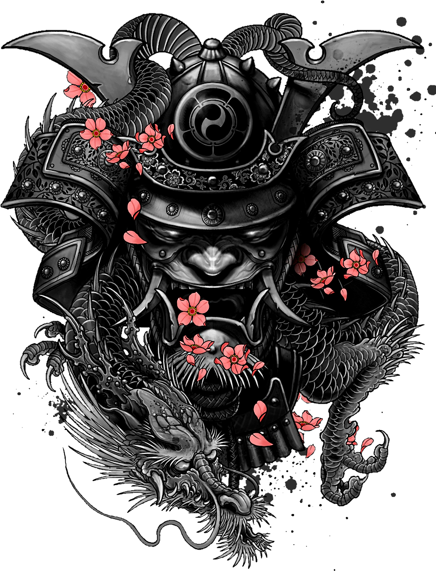 Download Tattoo Katsumoto Samurai Sleeve Artist Free Transparent - Tattoo  Samurai PNG Image with No Background 