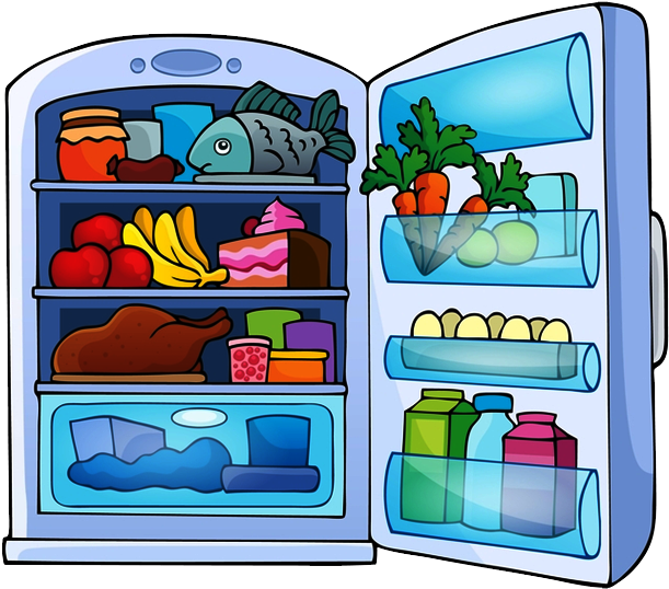 Try To Describe The Picture - Fridge There Is There (683x537), Png Download
