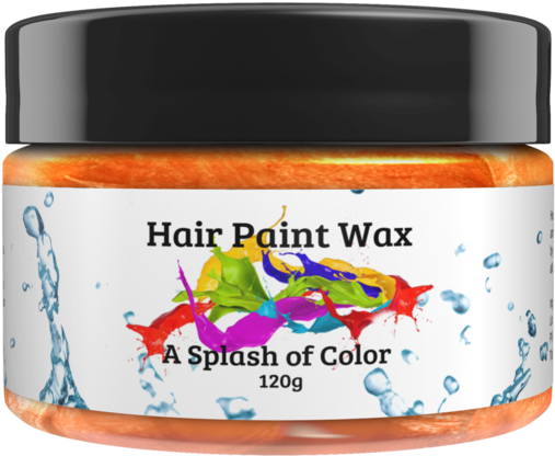 Orange- Hair Paint Wax - Orange (600x600), Png Download
