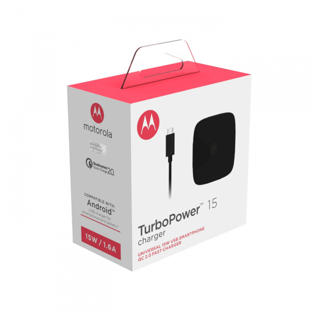 Motorola Turbopower 15 Mobile Wall Charger Micro-usb - Motorola (1000x1000), Png Download