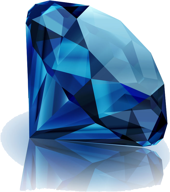 Blue Diamond Gemstone Gem Jewellery Png File Hd Clipart - Blue Diamond (1000x1000), Png Download