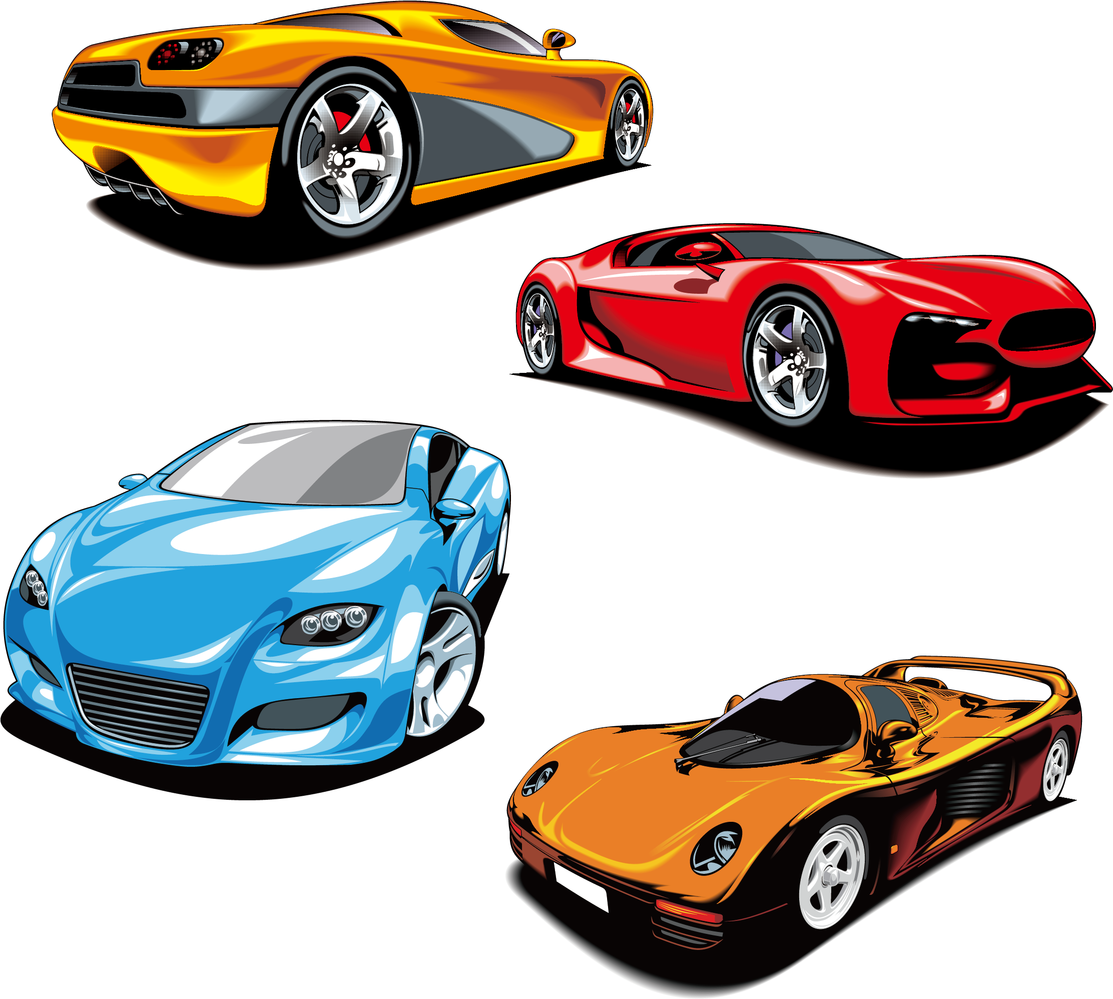 Race Car Clipart Lamborghini Car - Sports Car (2833x2744), Png Download