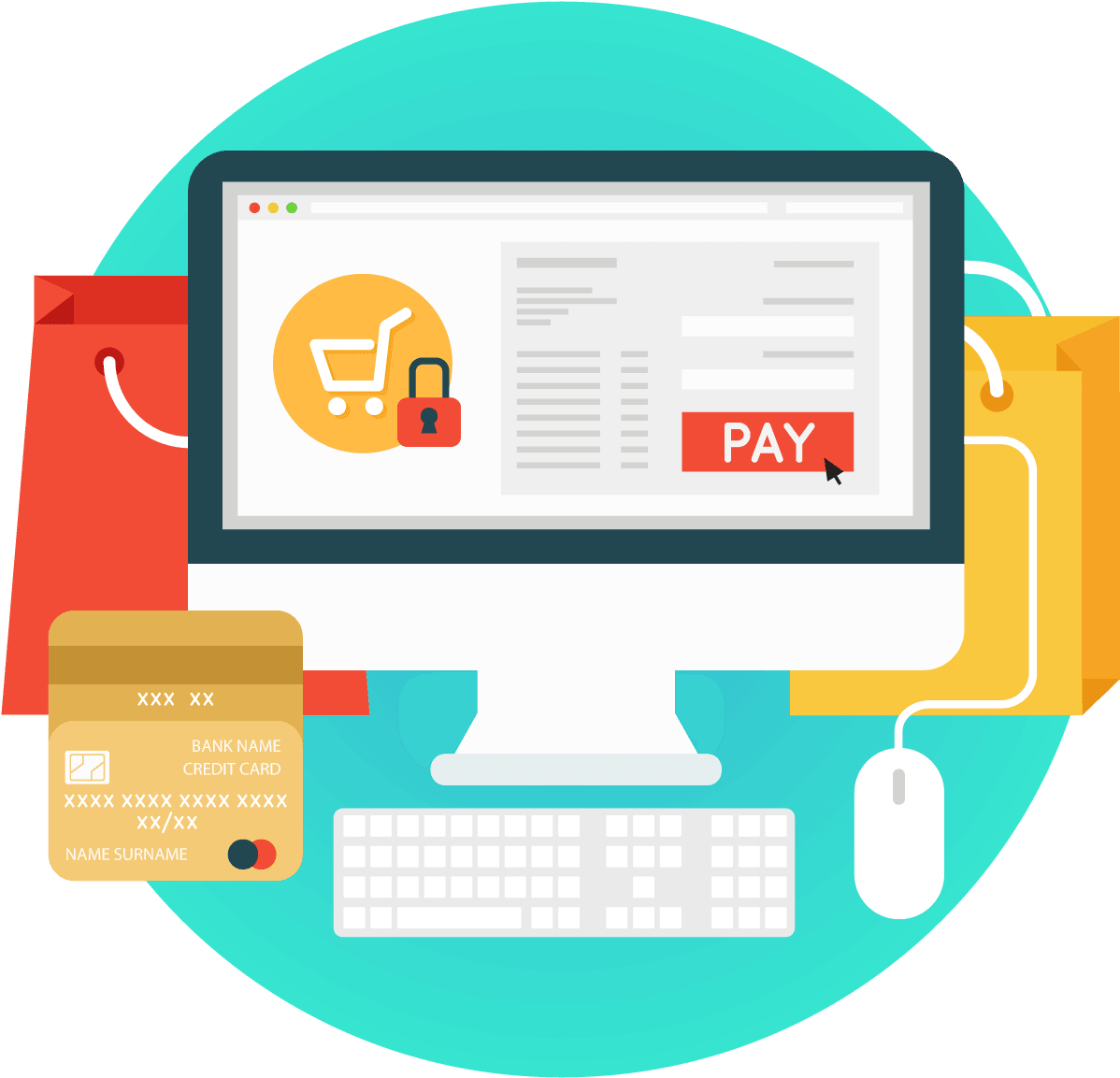 Ecommerce Singapore Image - Online Shopping (1200x1200), Png Download