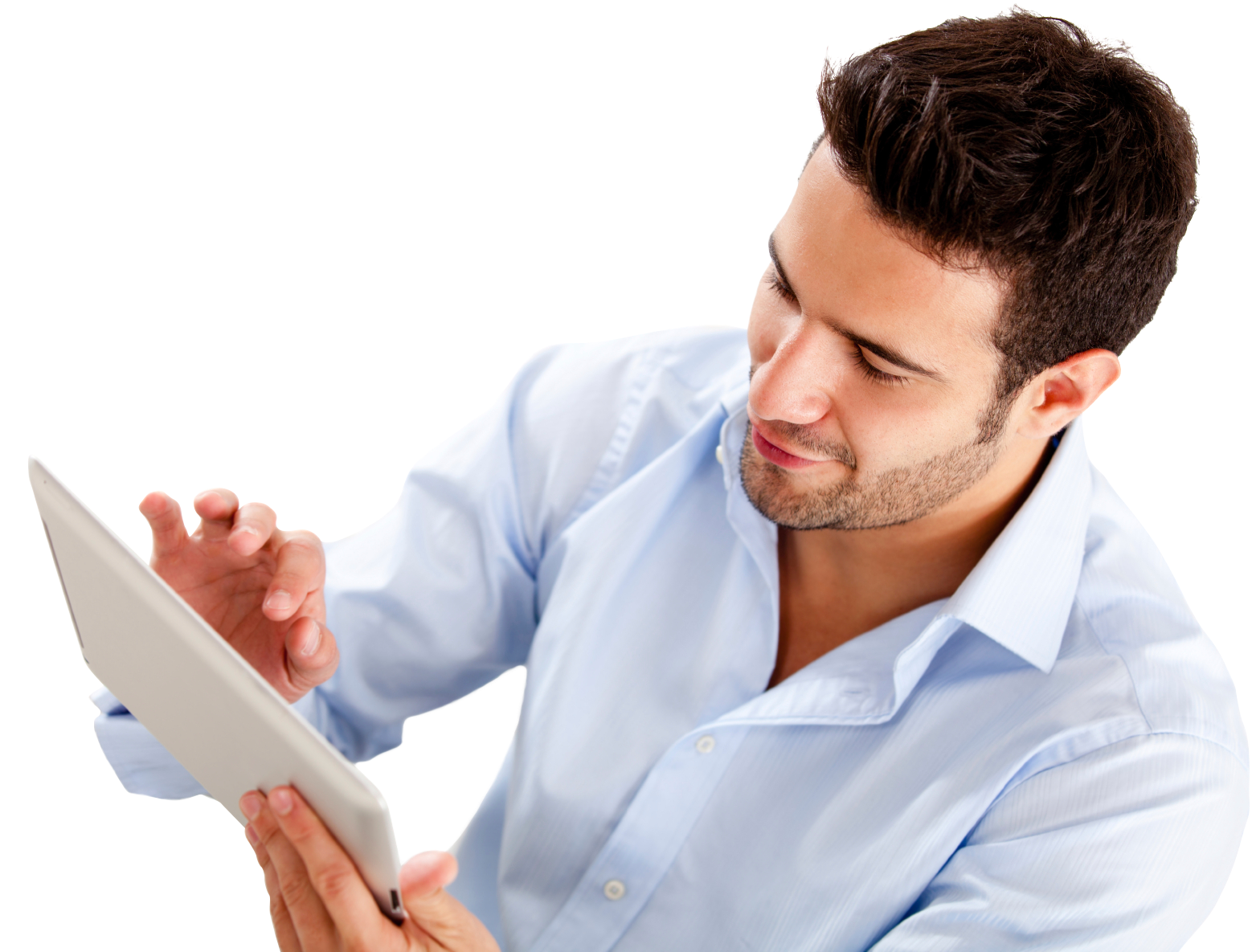 Business - More Money - Men With Mobile Png (1583x1213), Png Download