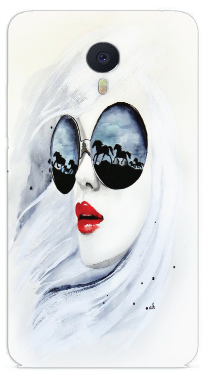 Printmono Meizu M3 Note Wild Horses 3d Designer Printed - Mobile Phone (700x760), Png Download