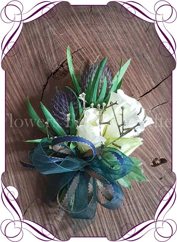 Ladies Silk Artificial Pinned Or Wrist Corsage With - Bouquet (608x822), Png Download
