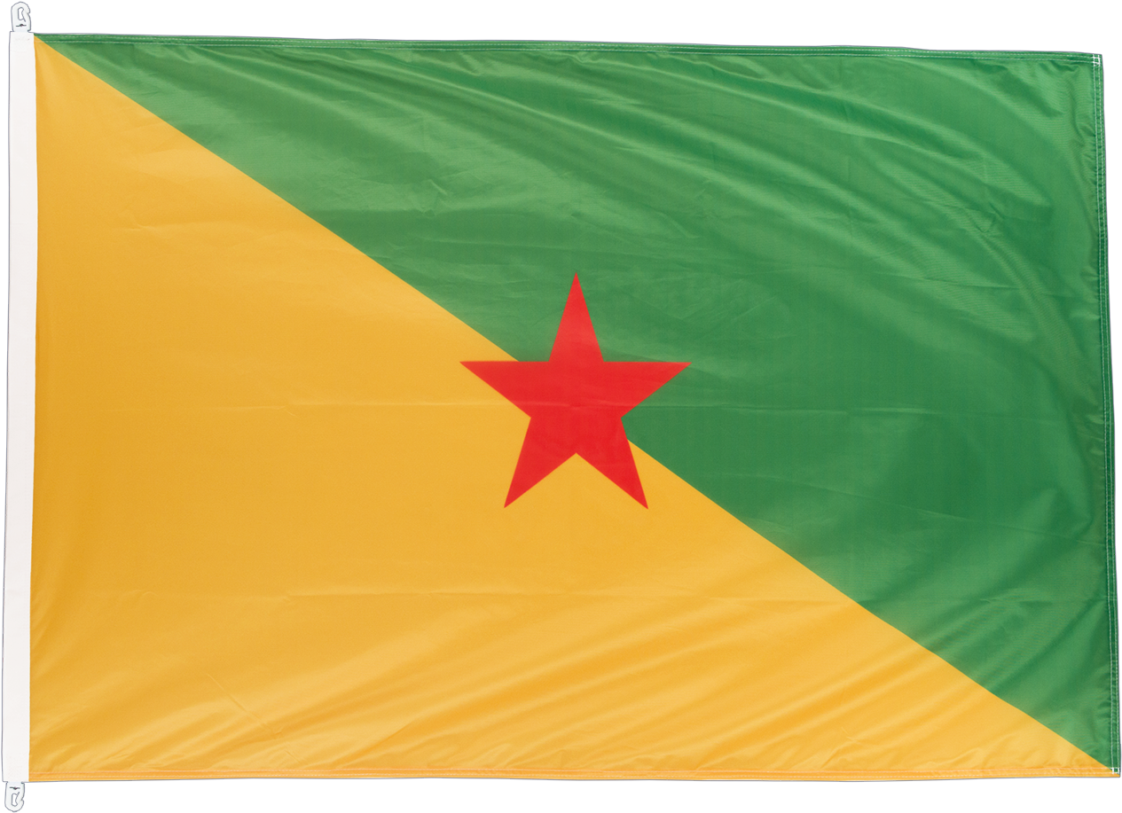 Download French Guiana Flag Pro 100 X 150 Cm La Guyane Française Drapeau PNG Image with No