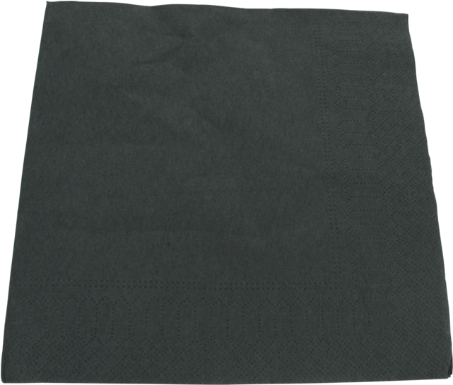Napkin, Paper, 2-ply, 33x33cm, Grey - Placemat (640x640), Png Download