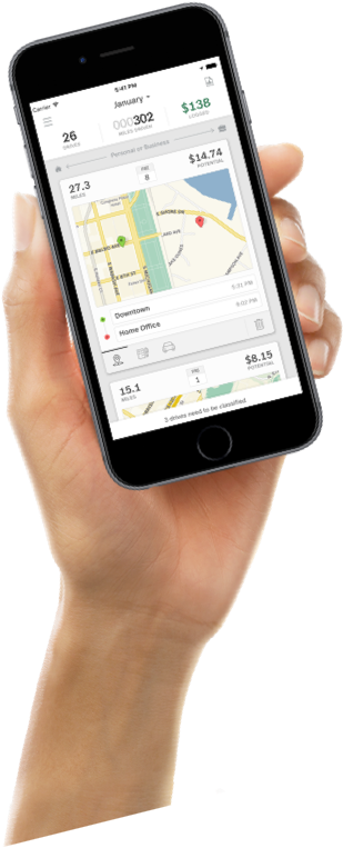 Mileage Logging Made Easy - Mobile Device (581x794), Png Download