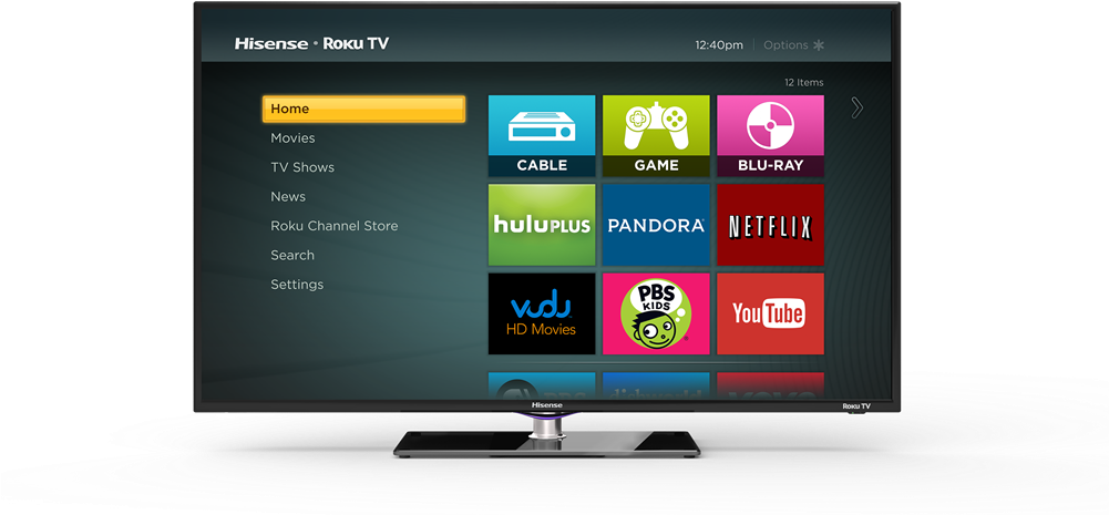 Green Mountain Access - Fire Tv Vs Roku Interface (1000x522), Png Download