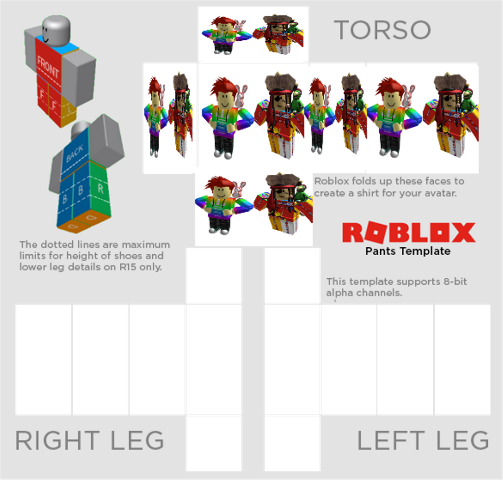 Download Roblox Pants Template Clear Png Image With No Background