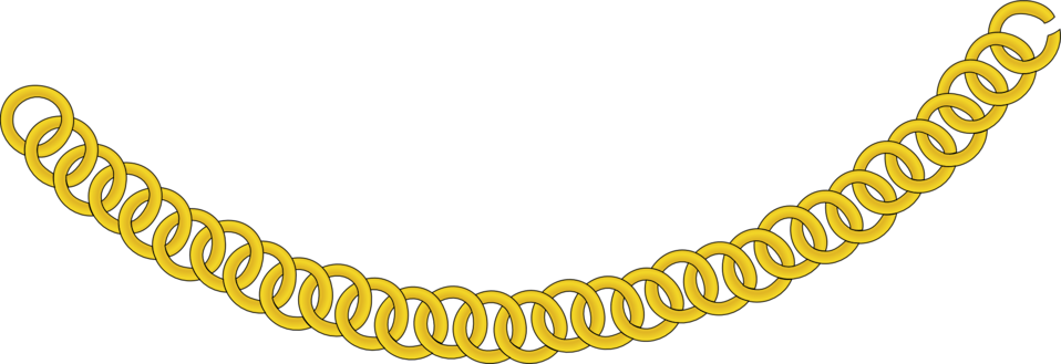 Gold Chain - Gold Chain Clipart (958x329), Png Download