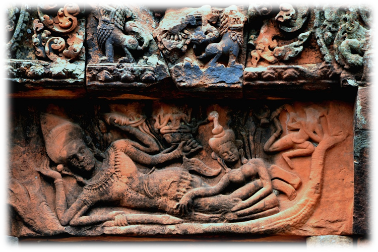 The Indian God Shiva, At The Ancient Khmer Ruins Prasat - เมือง โบราณ โนน เมือง (750x500), Png Download